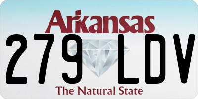 AR license plate 279LDV