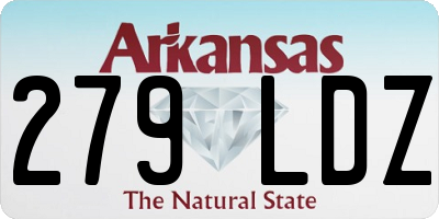 AR license plate 279LDZ