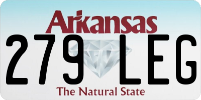 AR license plate 279LEG