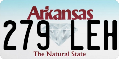AR license plate 279LEH
