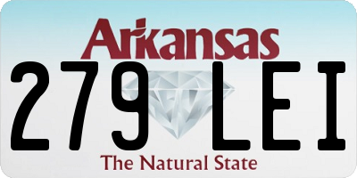 AR license plate 279LEI
