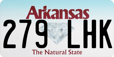 AR license plate 279LHK