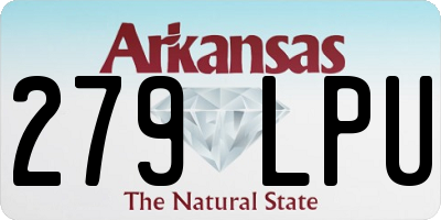 AR license plate 279LPU