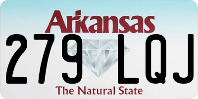 AR license plate 279LQJ