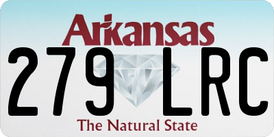 AR license plate 279LRC