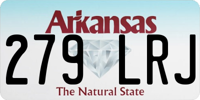 AR license plate 279LRJ