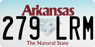AR license plate 279LRM