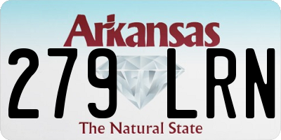 AR license plate 279LRN