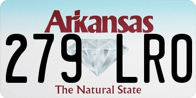 AR license plate 279LRO