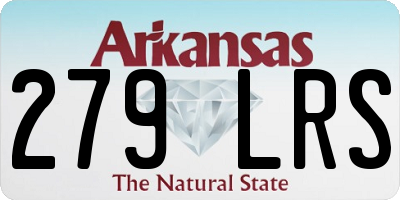 AR license plate 279LRS