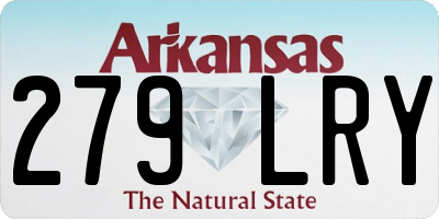 AR license plate 279LRY