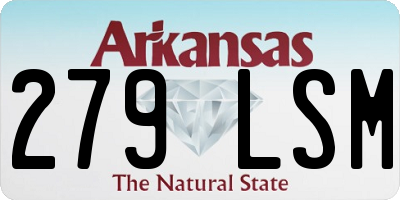 AR license plate 279LSM