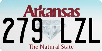 AR license plate 279LZL