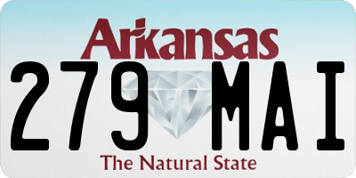 AR license plate 279MAI