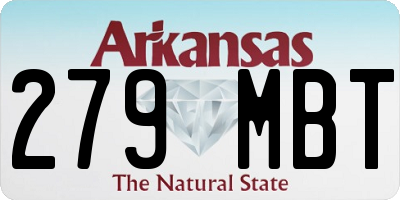 AR license plate 279MBT