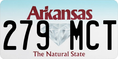 AR license plate 279MCT