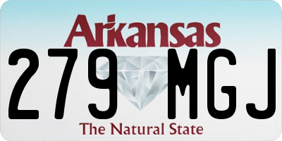 AR license plate 279MGJ