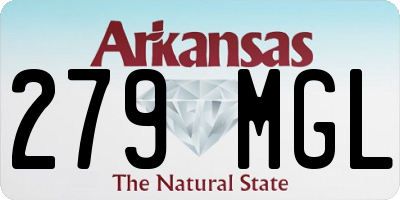 AR license plate 279MGL