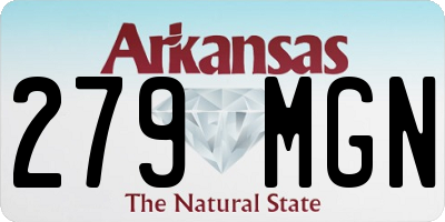 AR license plate 279MGN