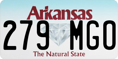 AR license plate 279MGO