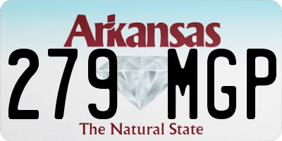 AR license plate 279MGP