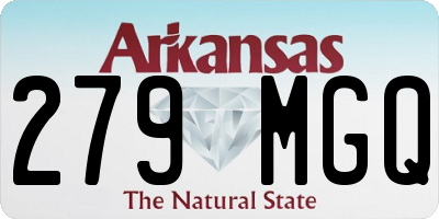 AR license plate 279MGQ