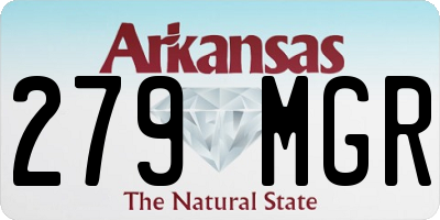 AR license plate 279MGR