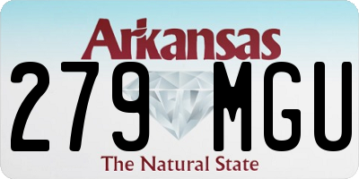 AR license plate 279MGU
