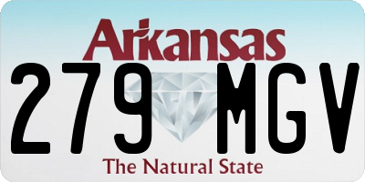 AR license plate 279MGV
