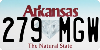 AR license plate 279MGW