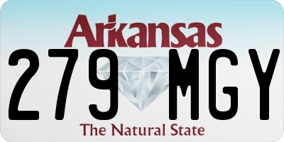 AR license plate 279MGY