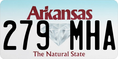 AR license plate 279MHA
