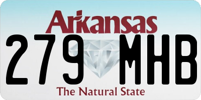 AR license plate 279MHB