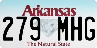 AR license plate 279MHG