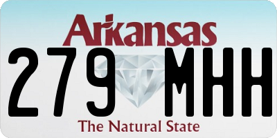 AR license plate 279MHH