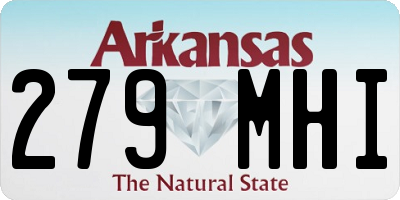 AR license plate 279MHI
