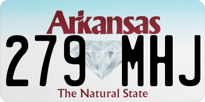 AR license plate 279MHJ