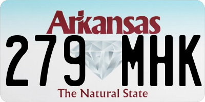AR license plate 279MHK