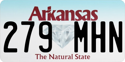 AR license plate 279MHN
