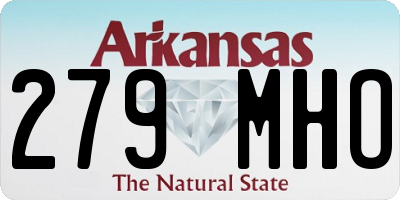 AR license plate 279MHO
