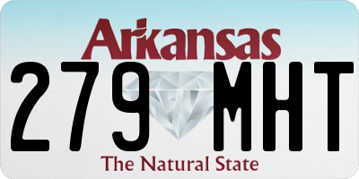 AR license plate 279MHT