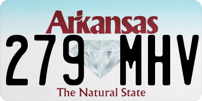 AR license plate 279MHV