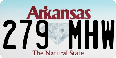 AR license plate 279MHW