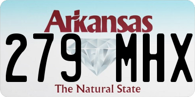 AR license plate 279MHX