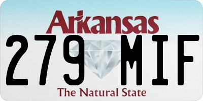AR license plate 279MIF