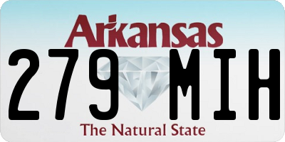 AR license plate 279MIH