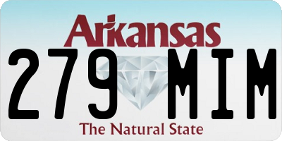 AR license plate 279MIM