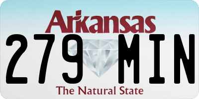 AR license plate 279MIN