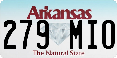 AR license plate 279MIO