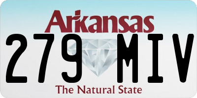 AR license plate 279MIV